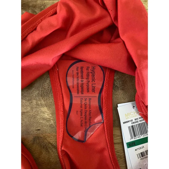 Michael by Michael Kors Classic Bikini Bottom Persimmon Size Large - Picture 7 of 7